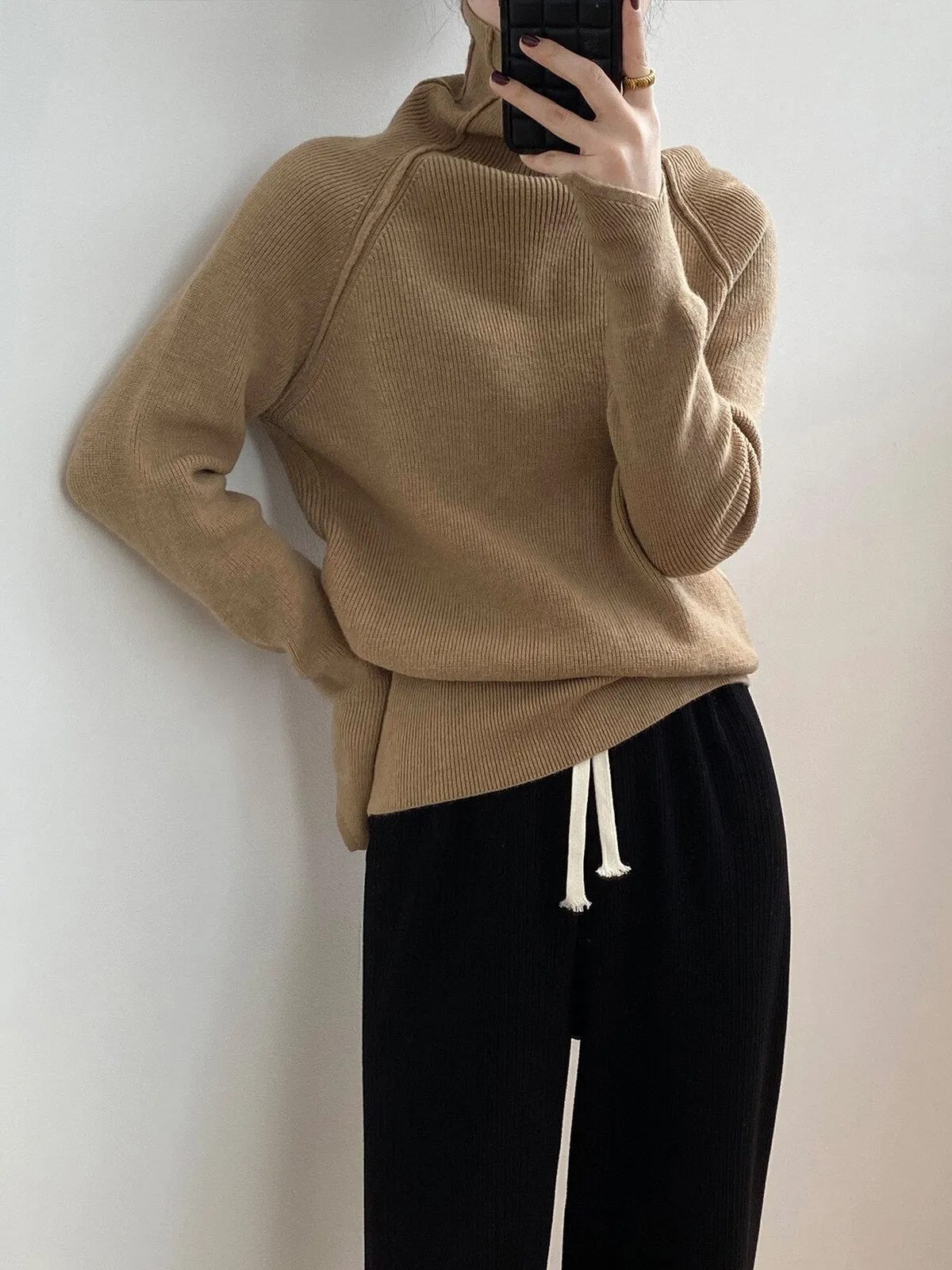 [Korean Style] 6 Color Basic Turtleneck Sweater