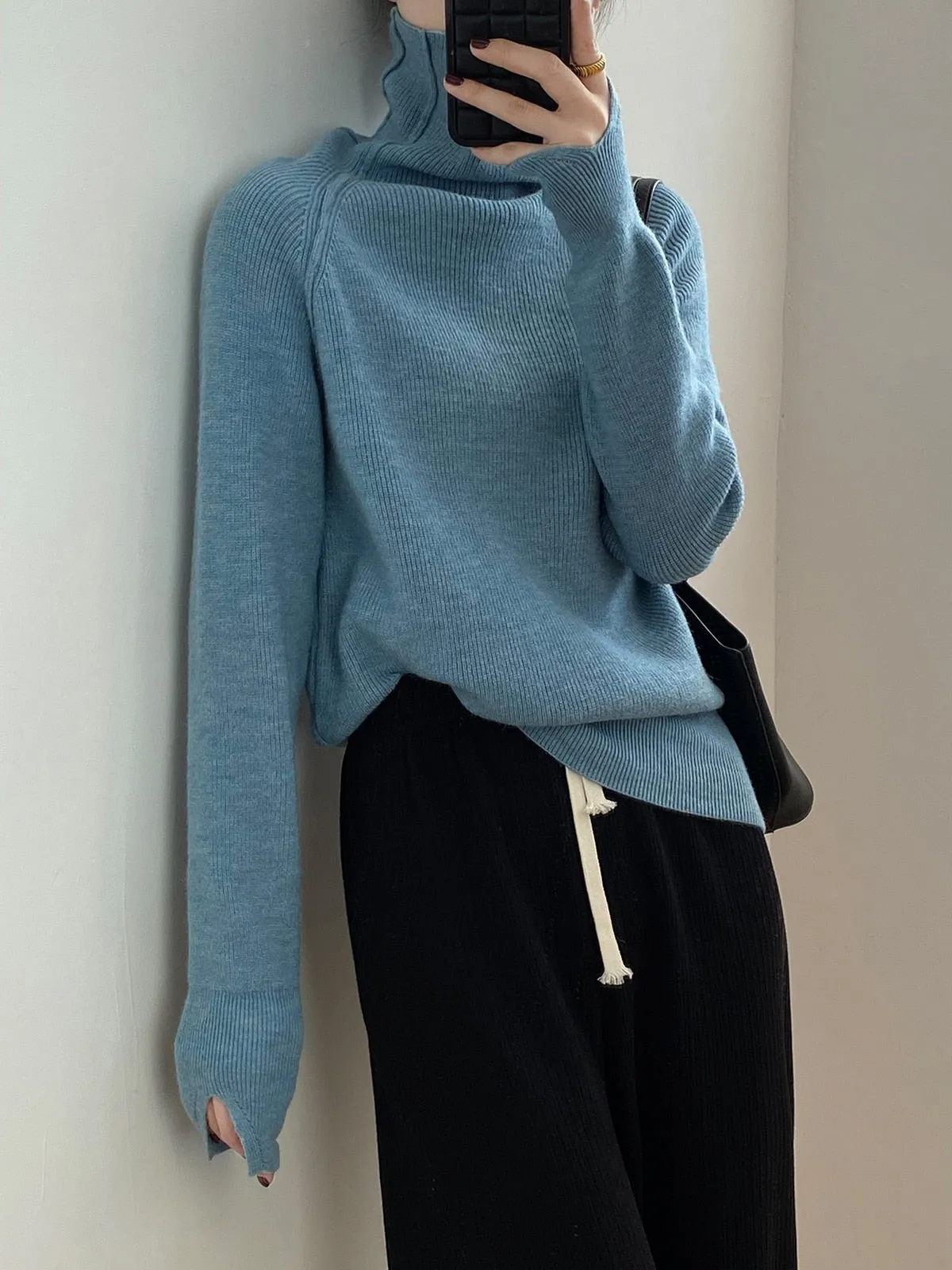 [Korean Style] 6 Color Basic Turtleneck Sweater