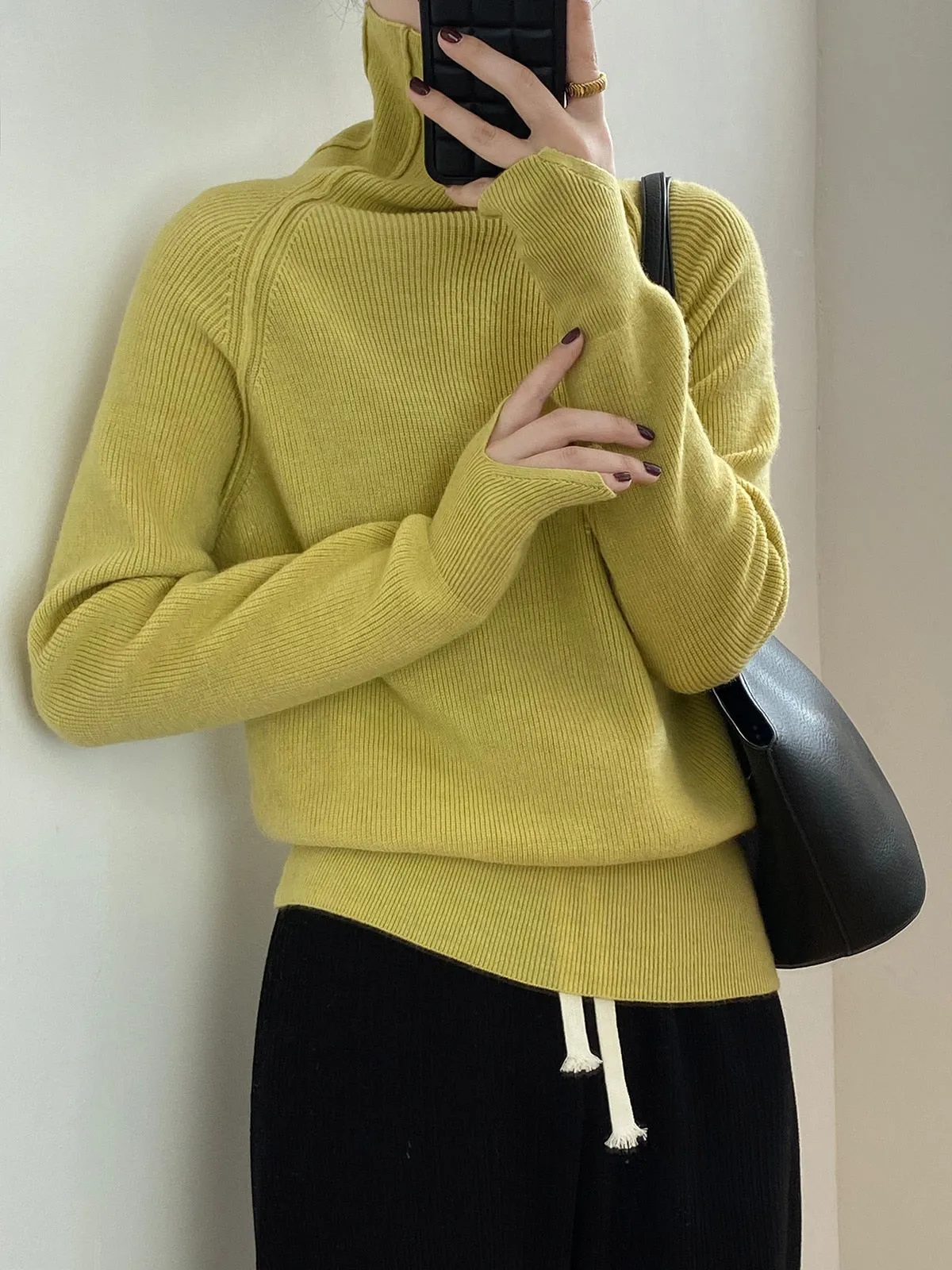 [Korean Style] 6 Color Basic Turtleneck Sweater