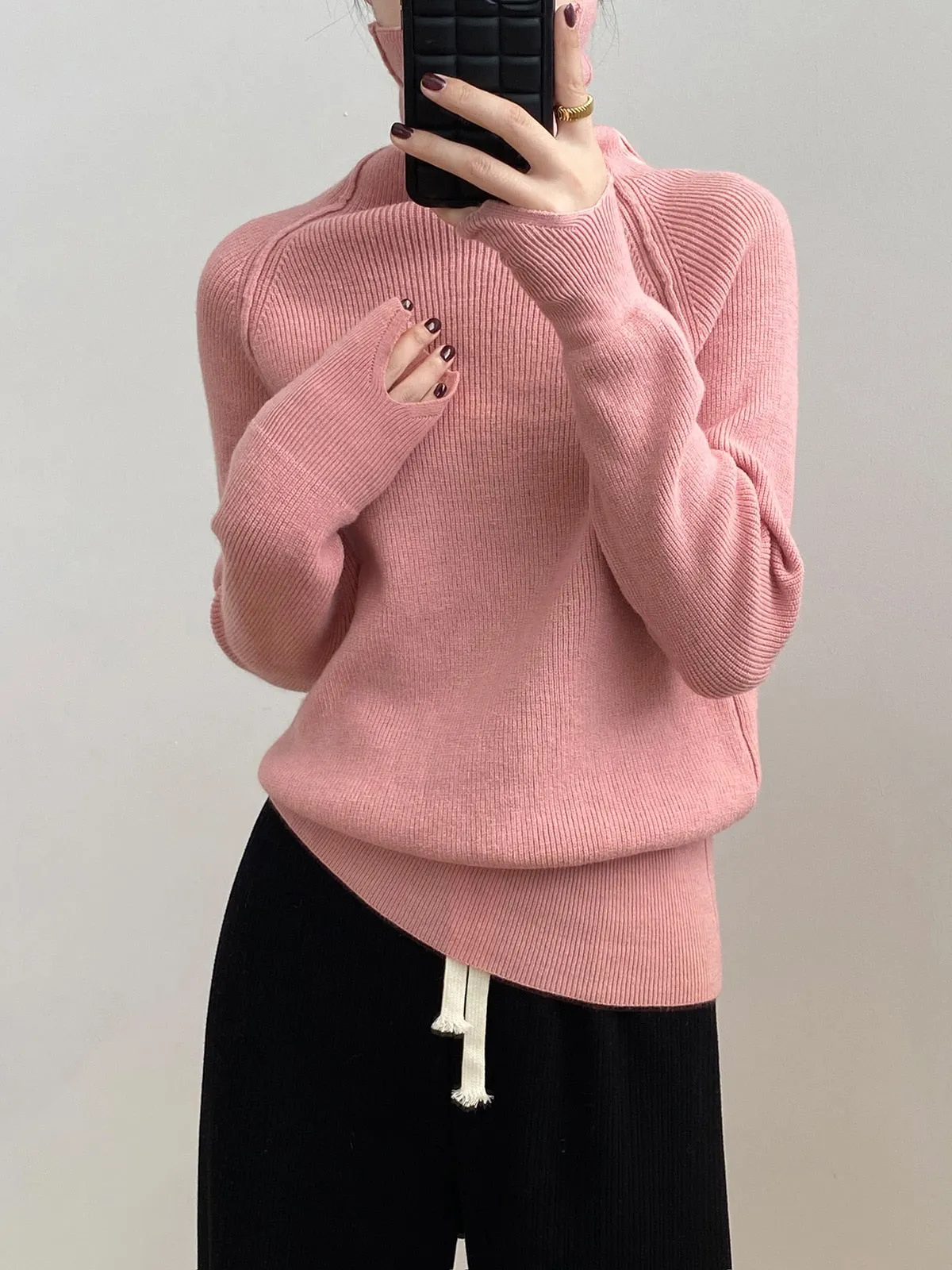 [Korean Style] 6 Color Basic Turtleneck Sweater