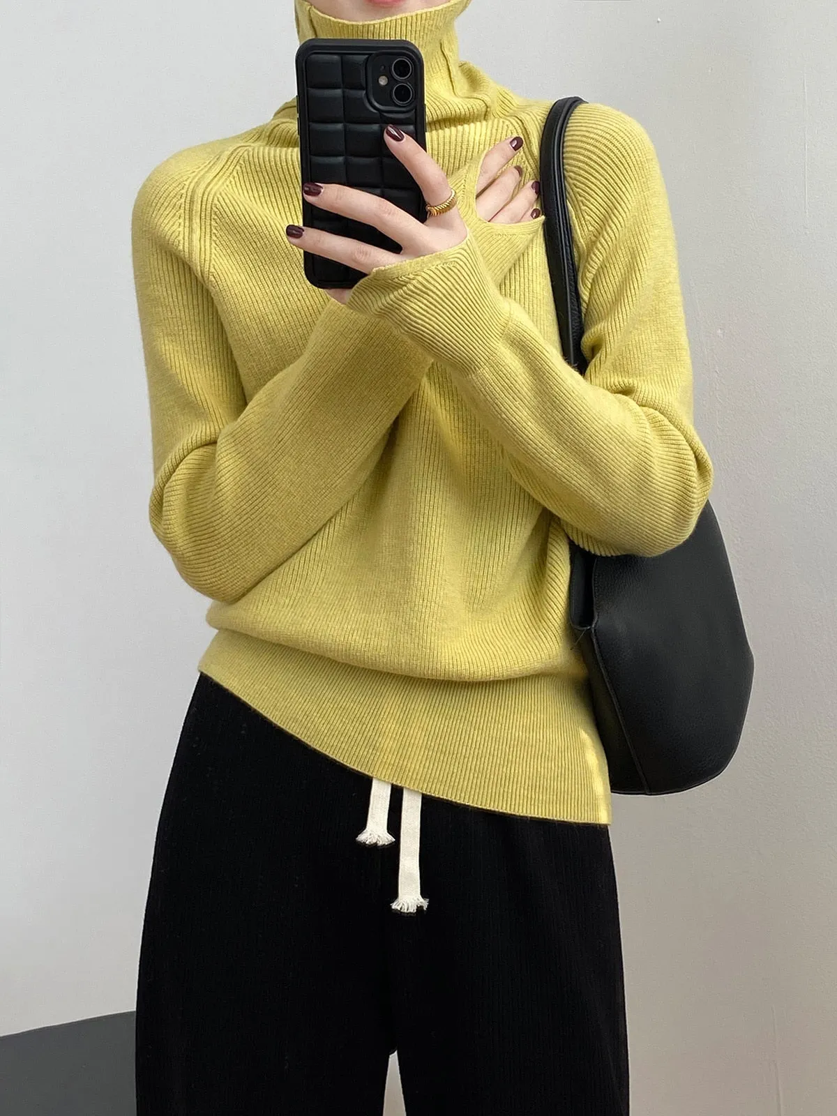 [Korean Style] 6 Color Basic Turtleneck Sweater