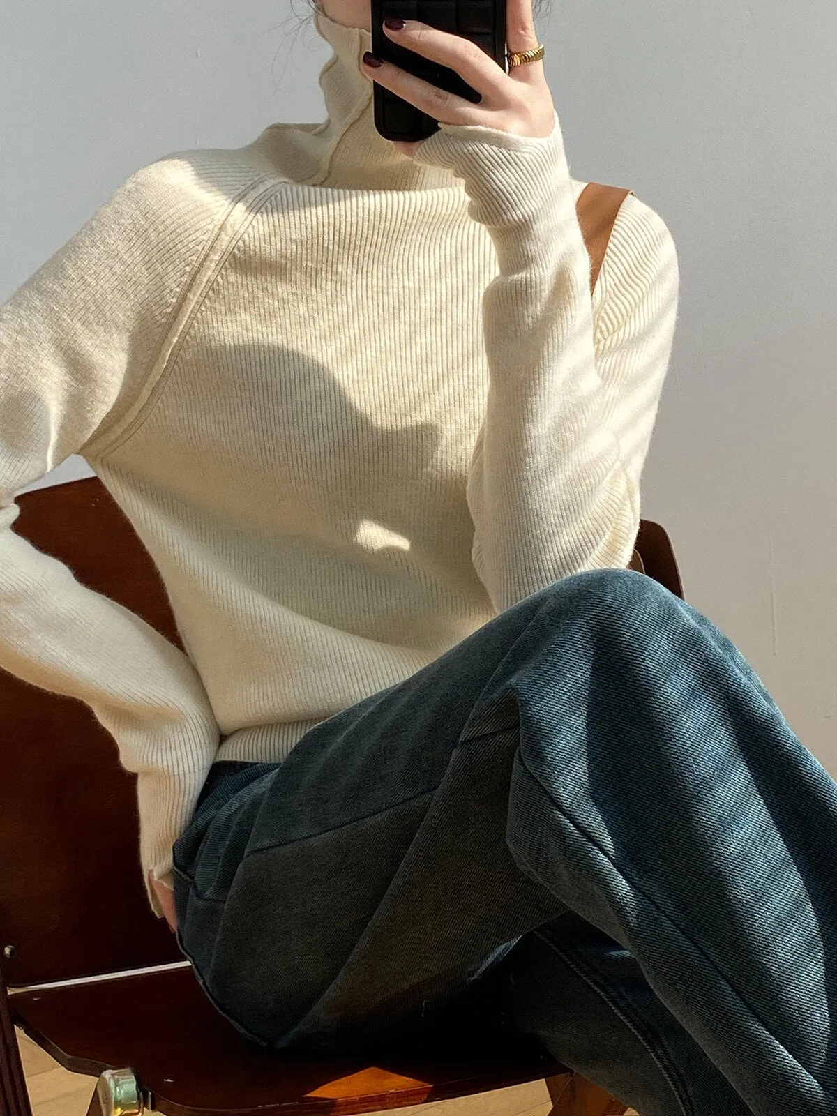 [Korean Style] 6 Color Basic Turtleneck Sweater