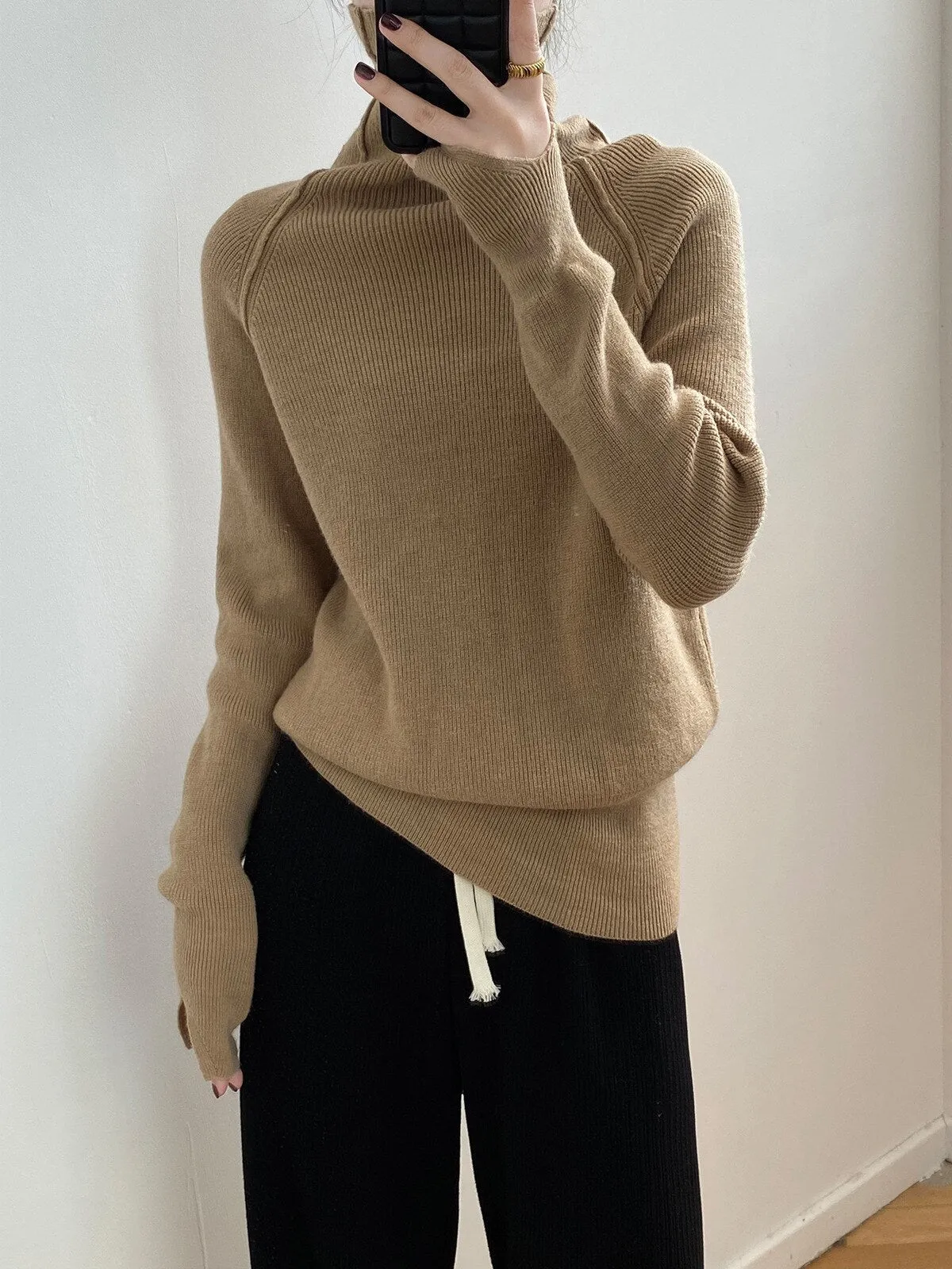 [Korean Style] 6 Color Basic Turtleneck Sweater