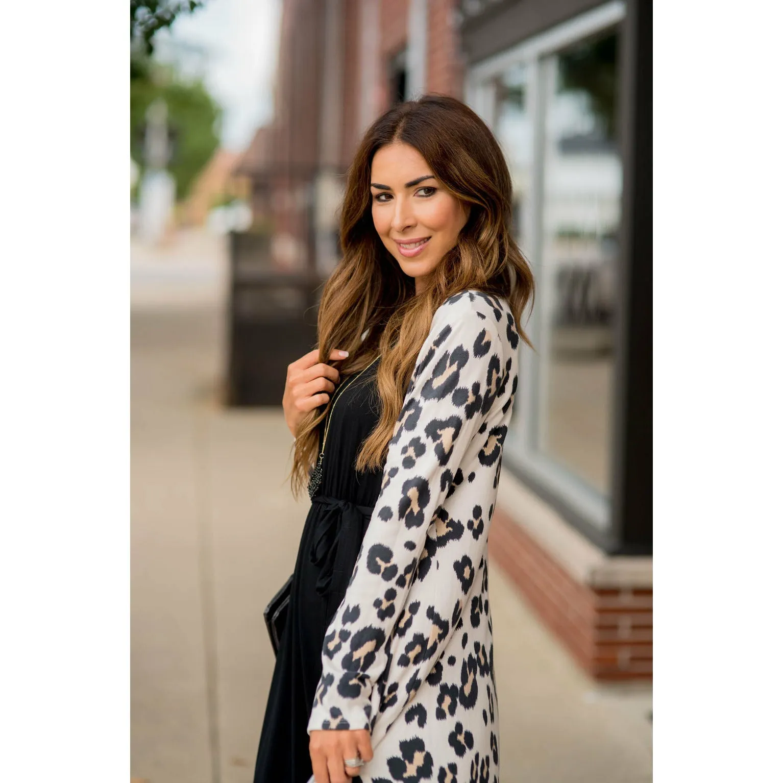 Lightweight Leopard Cardigan