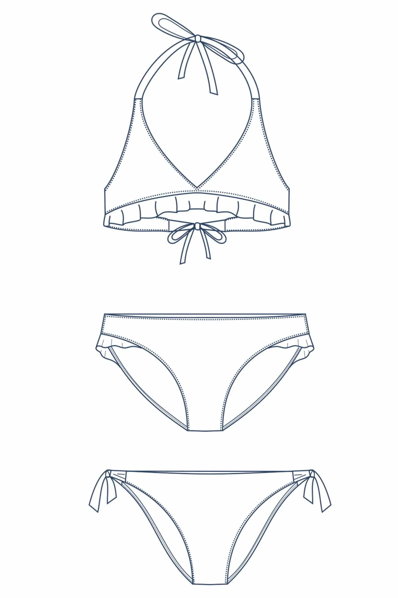 Lise Tailor - Hello Sunshine Bikini Sewing Pattern