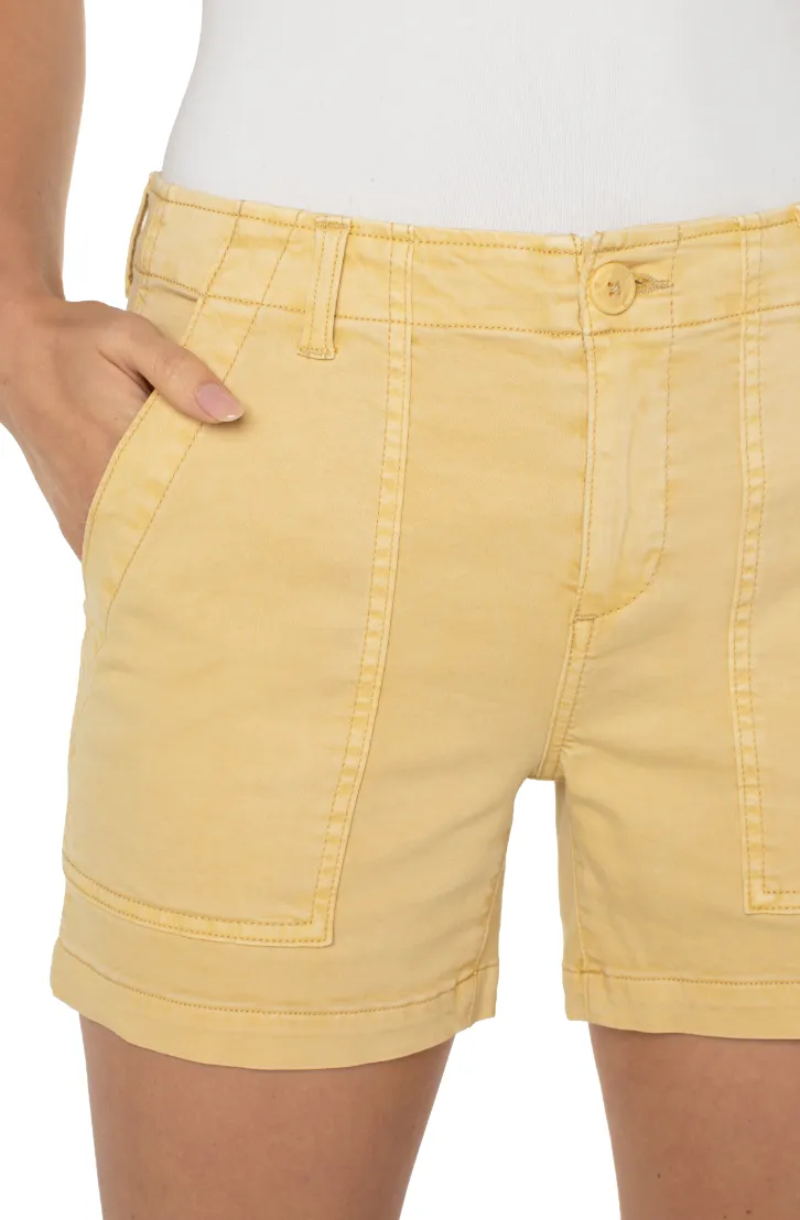 Liverpool Utility Short Flap Pocket - Mustard Gold