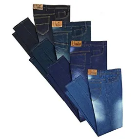 London Looks Men Slim Fit Multi Color Jeans (Combo Of 4) (Light Blue_32)