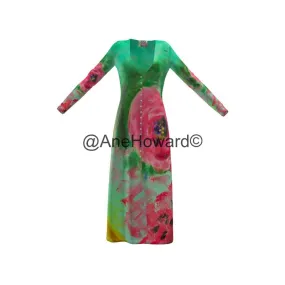 Long Cardigan Dress Springtime in California