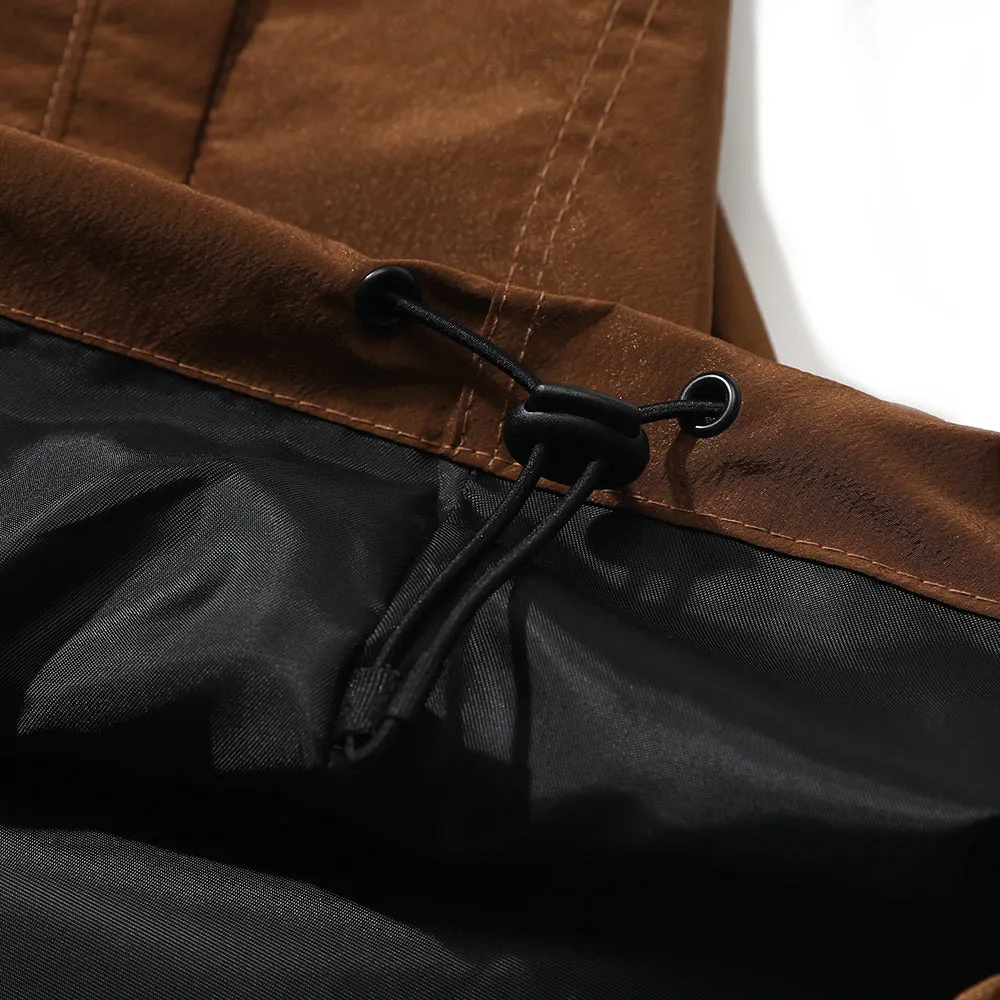 LR HOODED JACKET BROWN