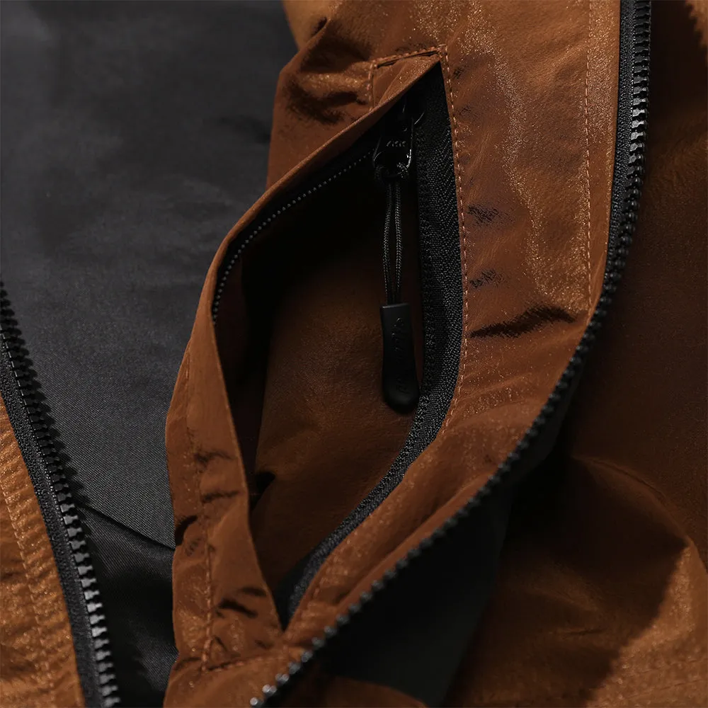 LR HOODED JACKET BROWN