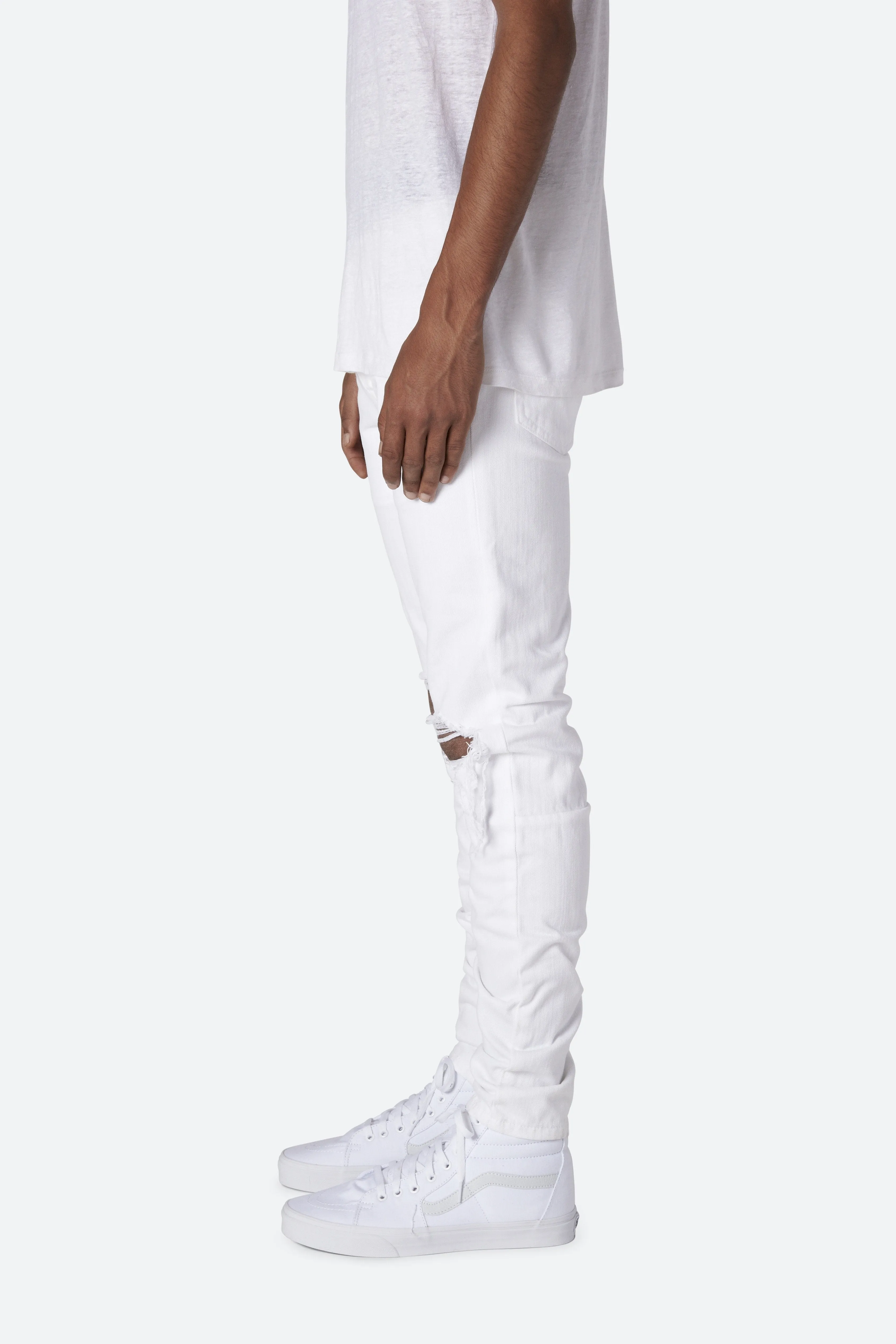 M1 Stretch Denim - White