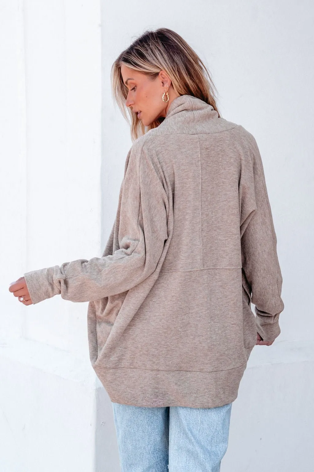 Make It Yours Taupe Brushed Cardigan - FINAL SALE