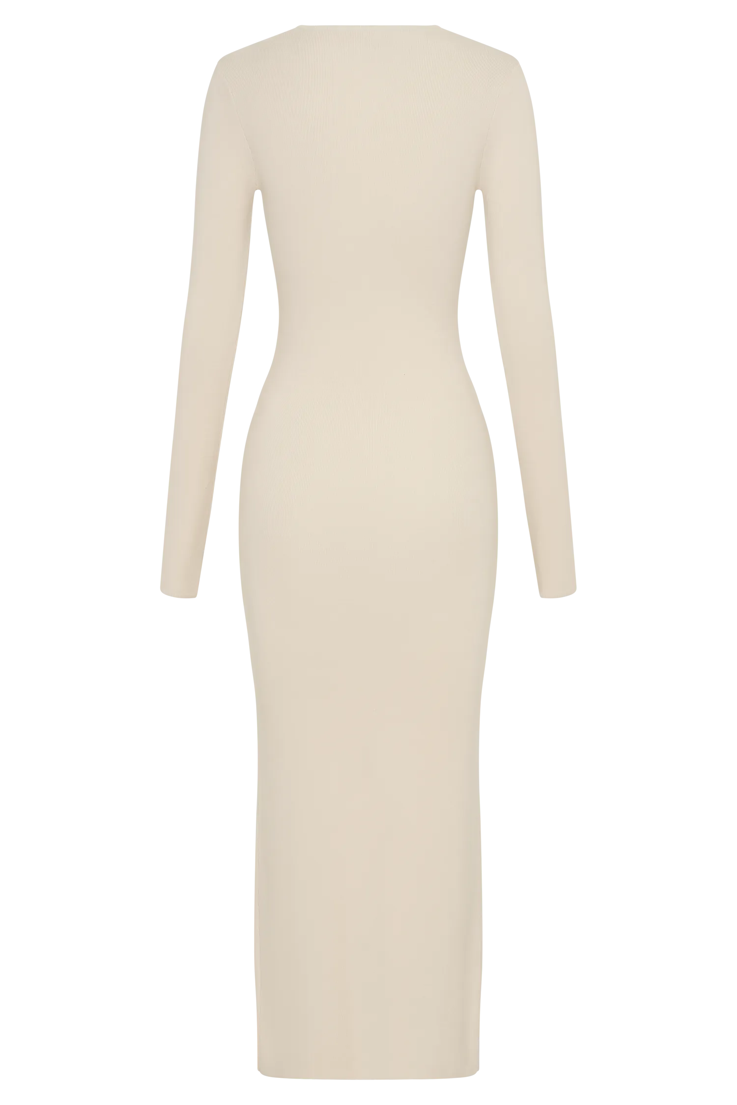 Mckenna Embroidered Knit Midi Dress - Cream And Ivory