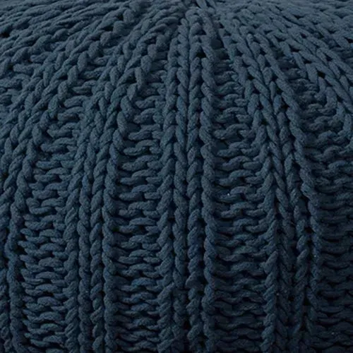 Midnight Knit LR08124 Pouf