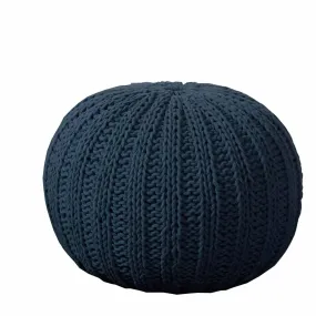 Midnight Knit LR08124 Pouf