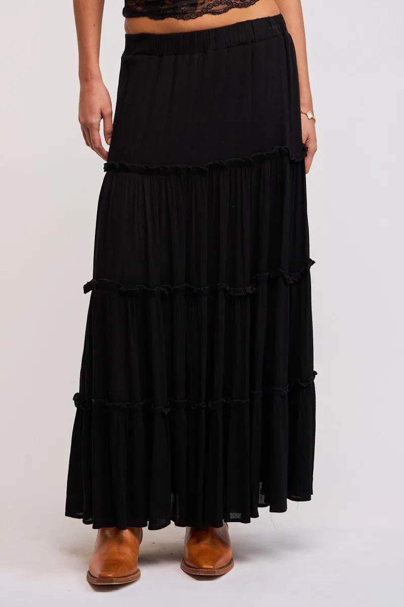 Midnight Whispers Maxi Skirt