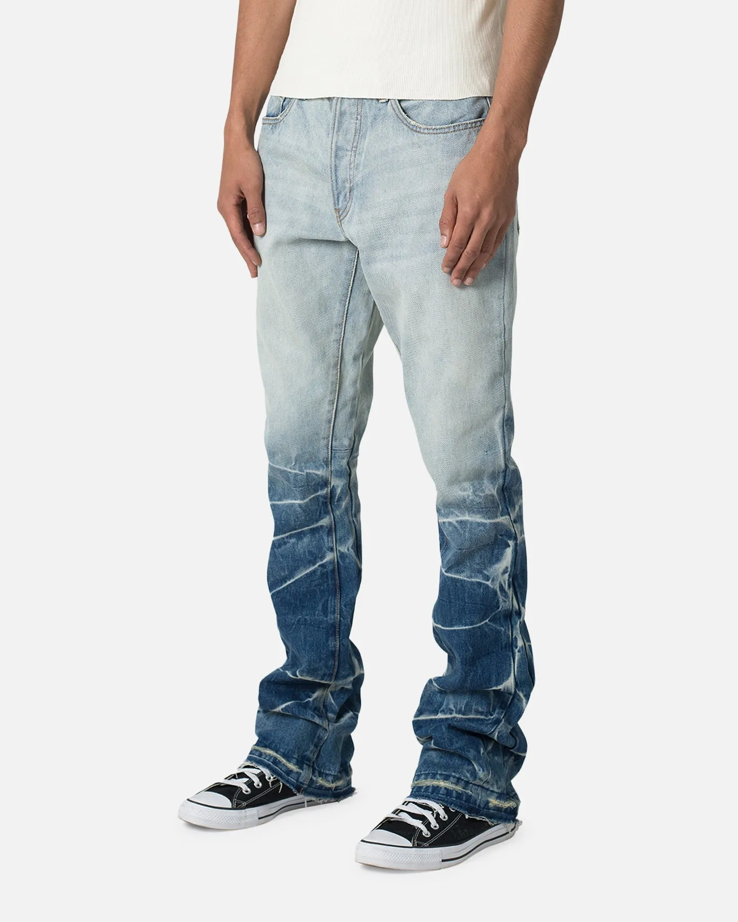 MNML B594 Sun Flare Denim Jeans Blue