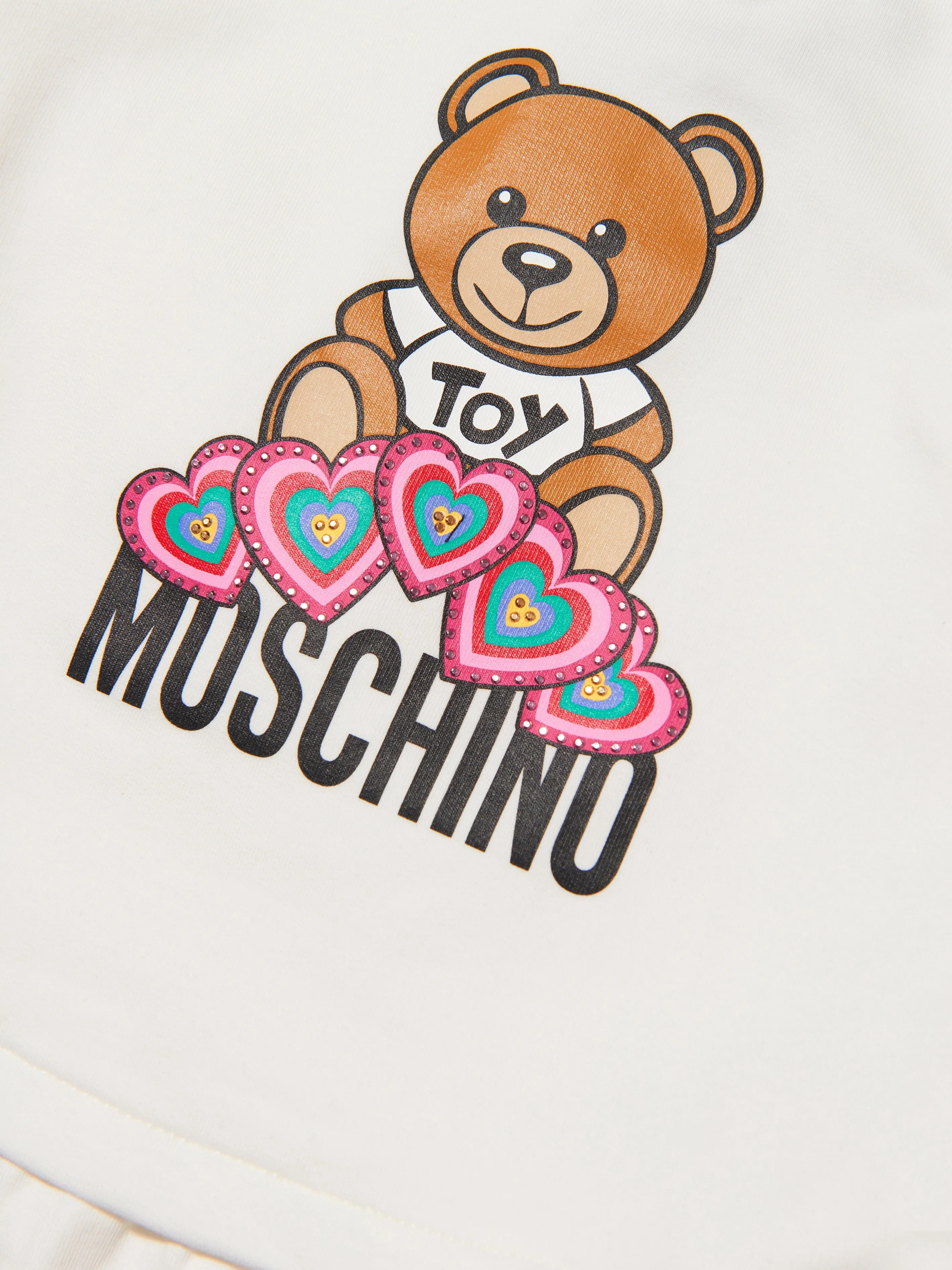 Moschino Baby Girls Teddy Hearts Sweater Dress