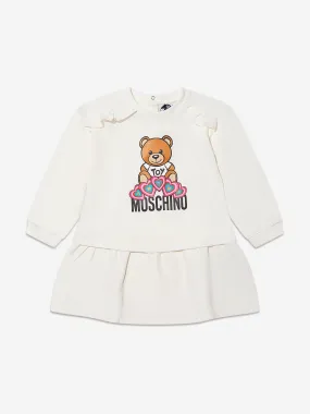 Moschino Baby Girls Teddy Hearts Sweater Dress