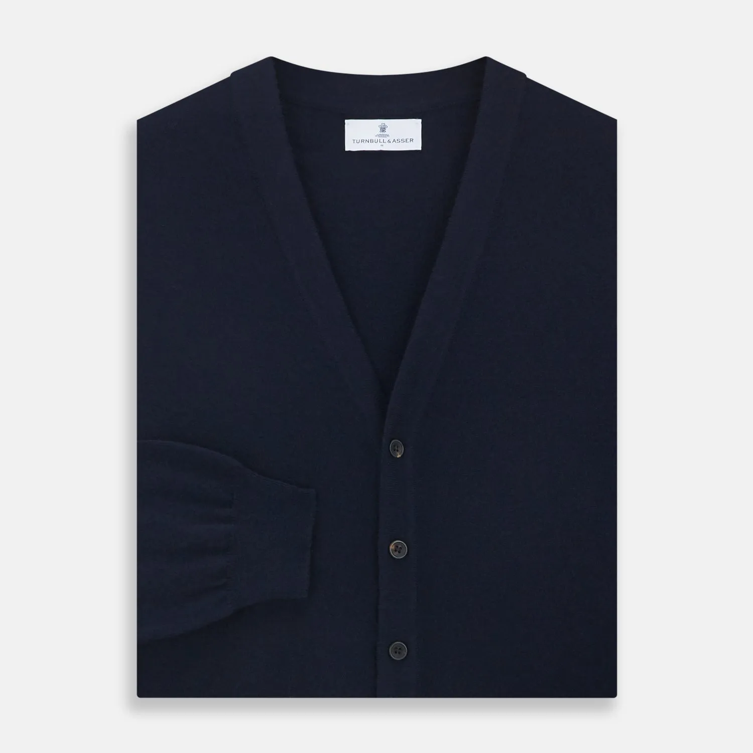 Navy Cashmere Cardigan