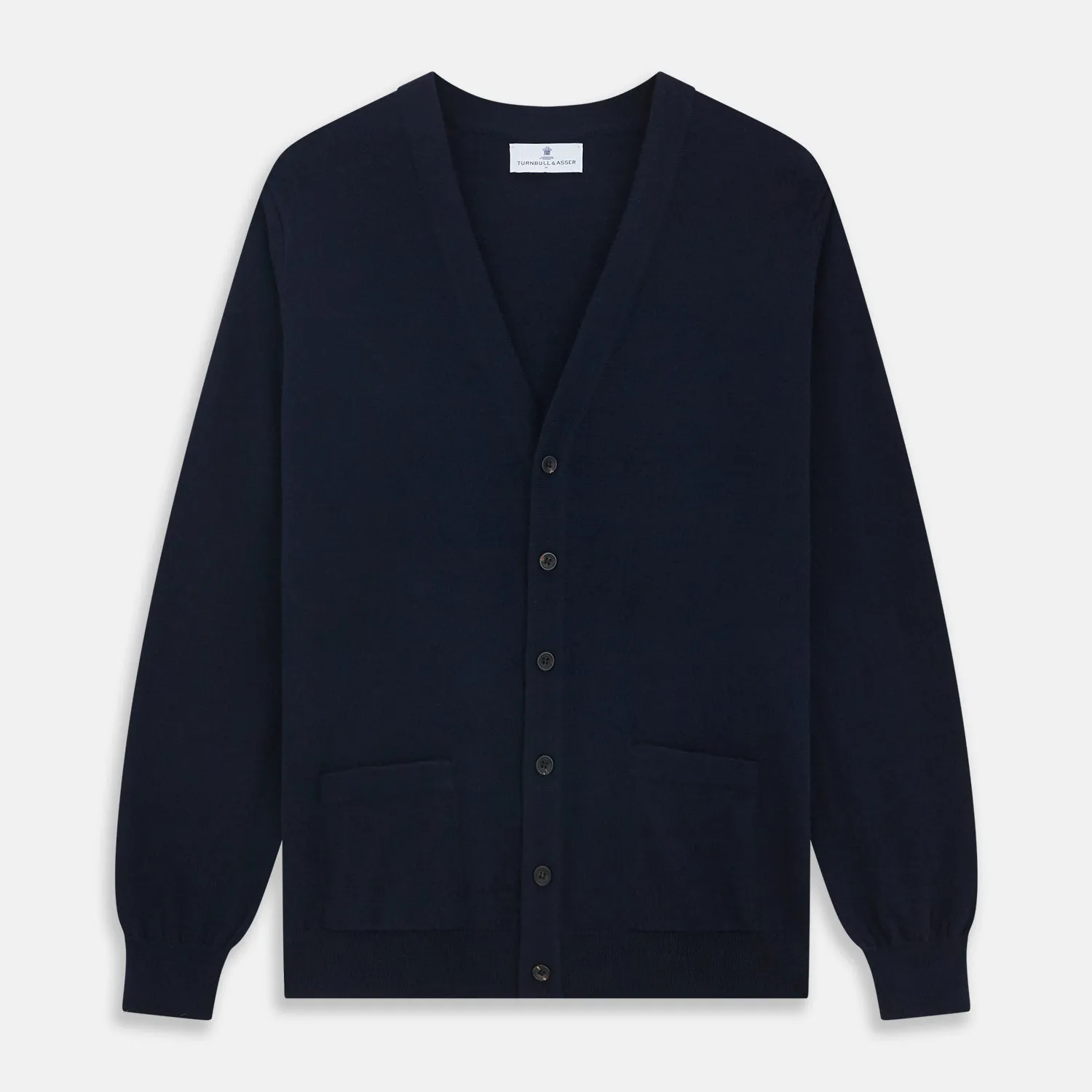 Navy Cashmere Cardigan