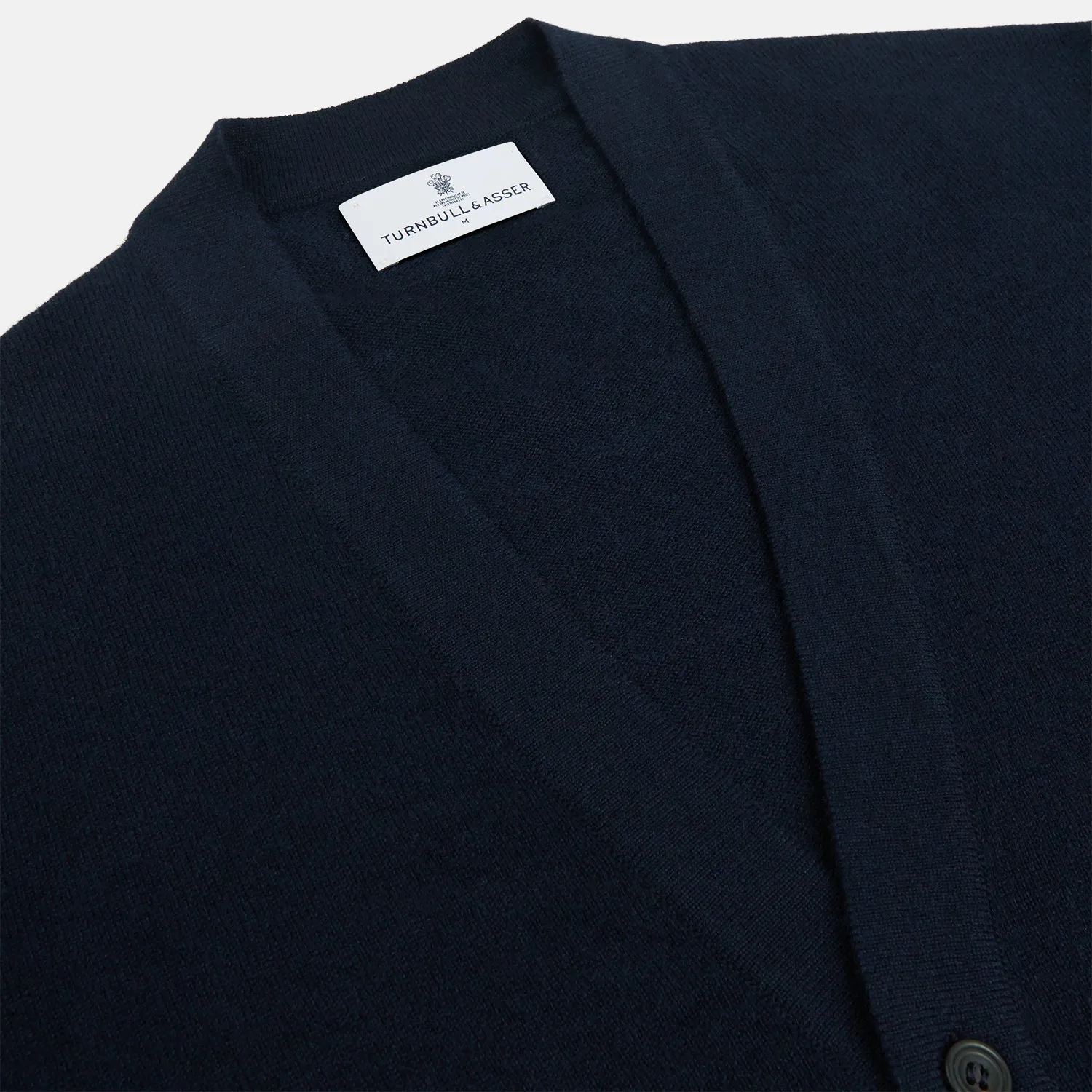 Navy Cashmere Cardigan