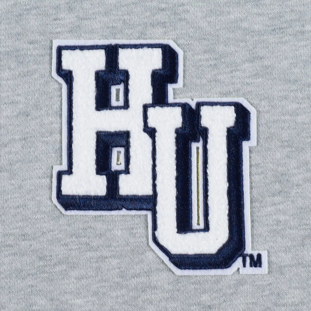 NCAA HOWARD UNIVERSITY CLASSIC WOMEN'S FLC CROPPED PO HOODIE (HEATHER GREY)