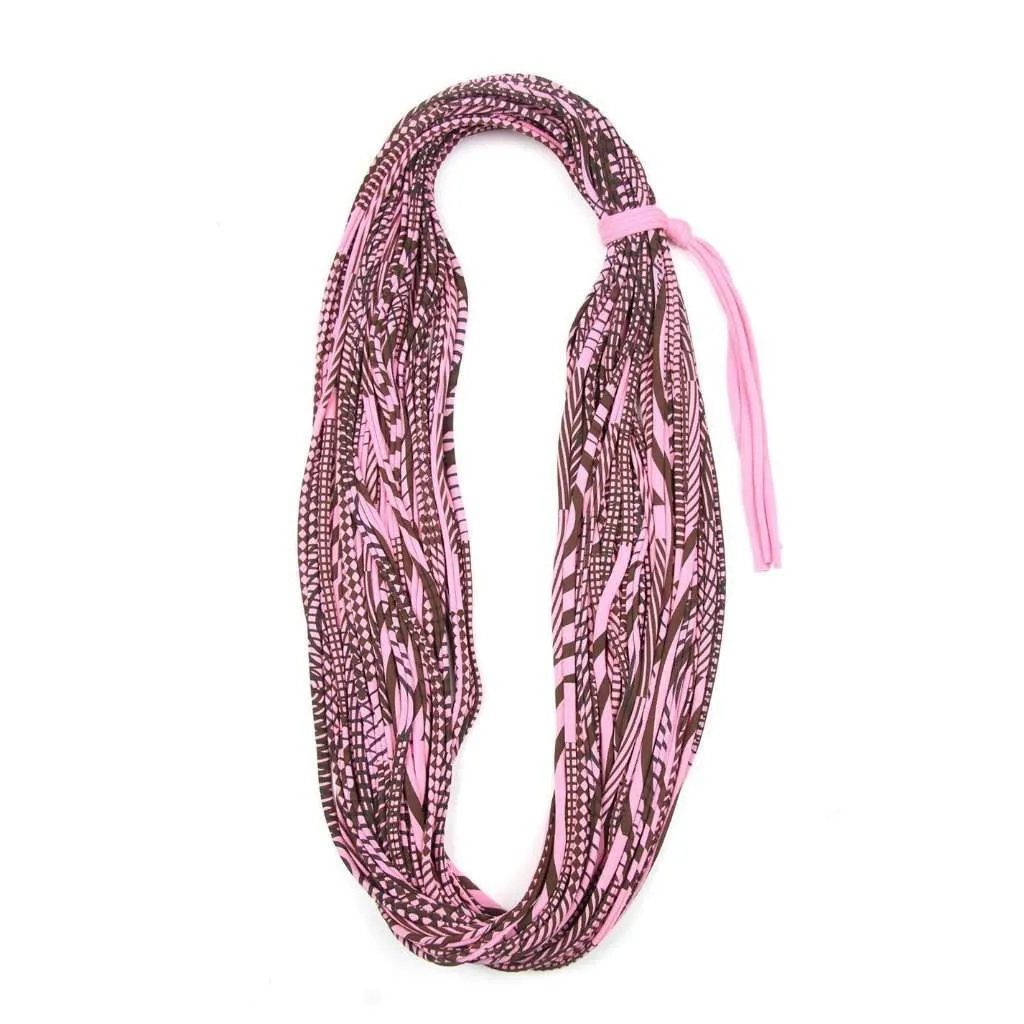 Necklush Cowl Scarf / Pink & Brown / Unisex