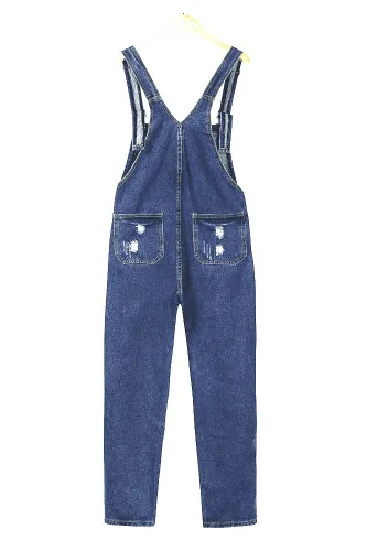 net red denim jumpsuit