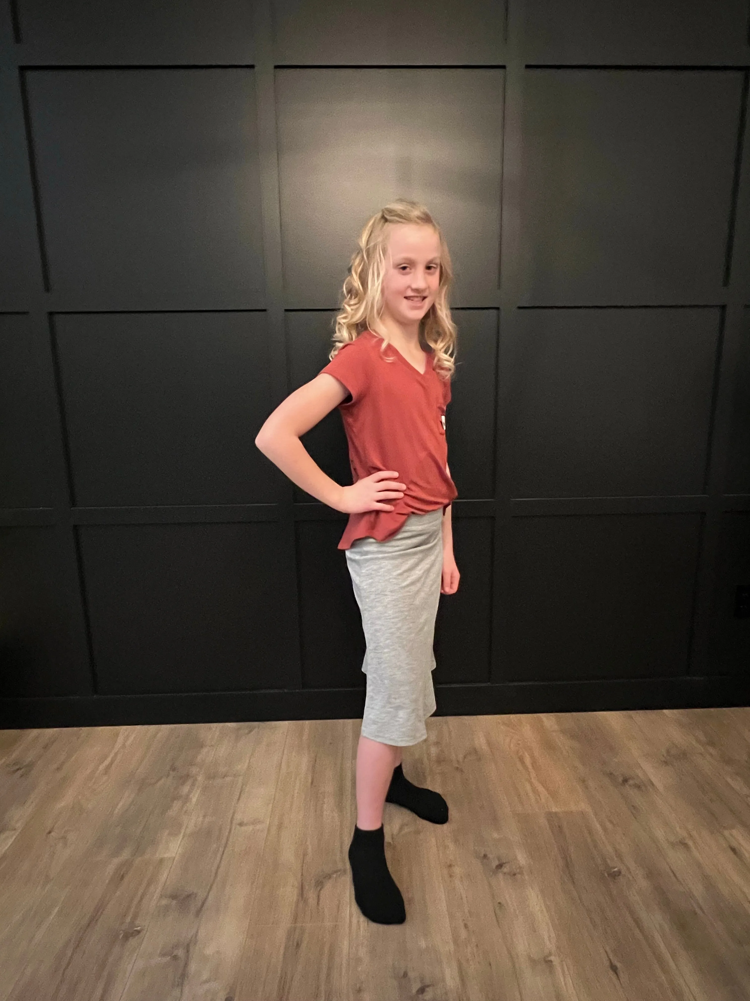 “Nova” Girls Skort in Grey