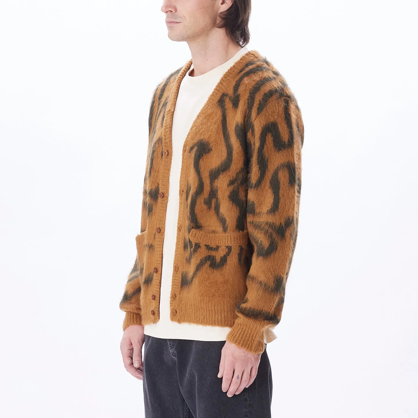 Obey - Pally Cardigan - Catechu Wood Multi