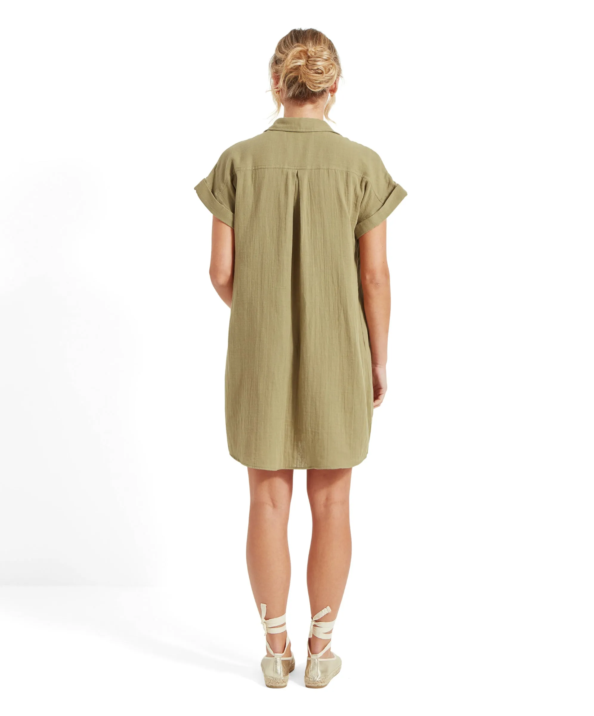 Olive Dress - Light Khaki Green