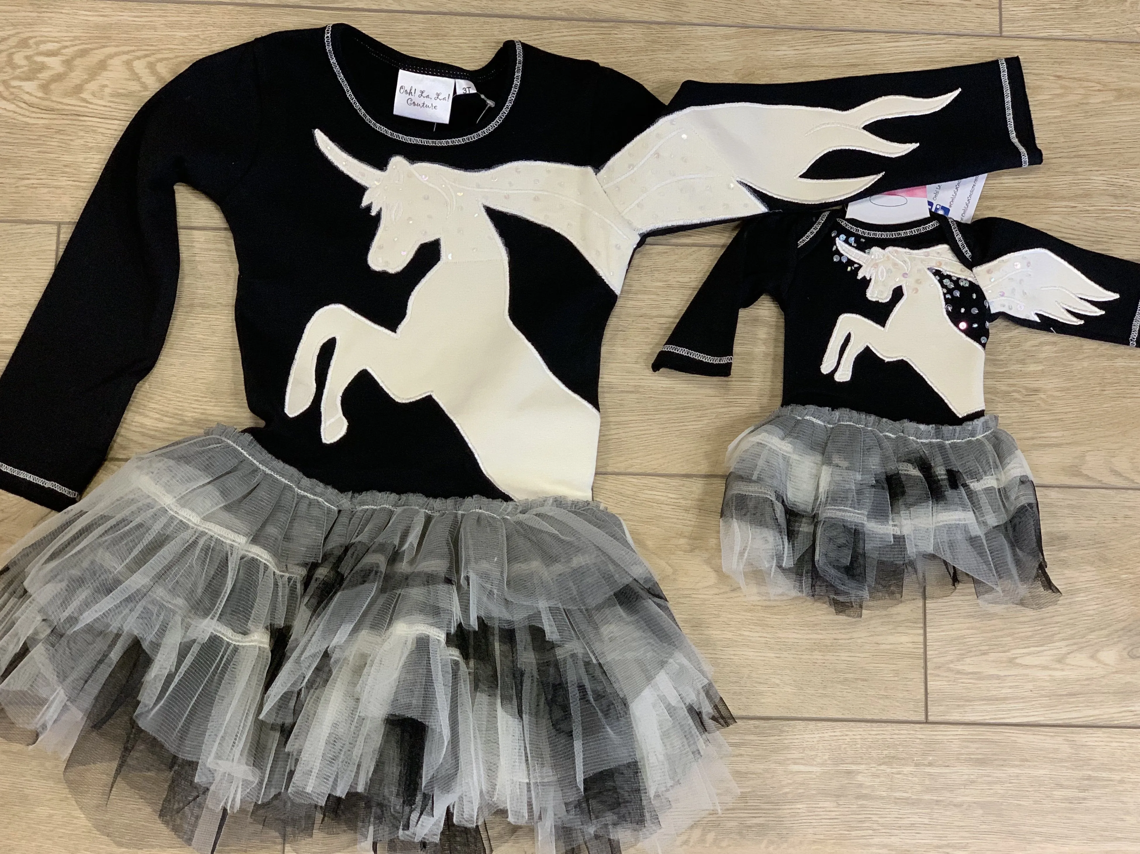 Ooh La La Couture Black Unicorn Dress for DOLLS