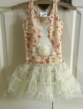 Ooh La La Couture Infant & Youth Bunny Champagne Floral Dress