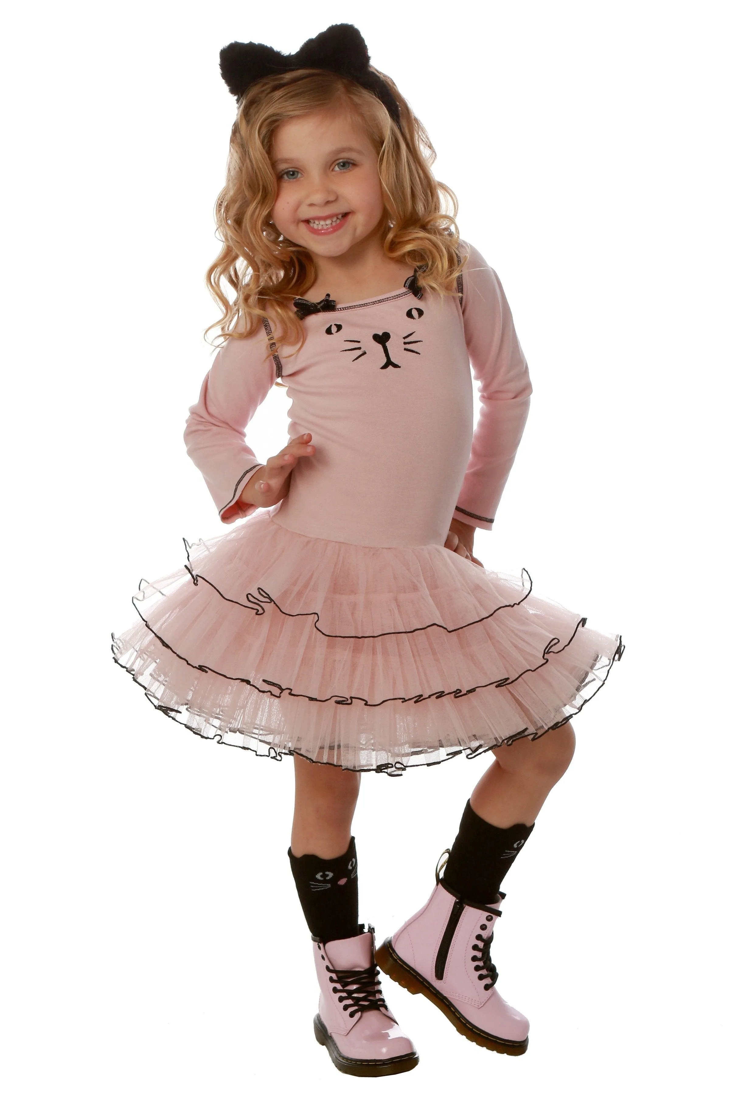 Ooh La La Couture Pink Kitty Tutu Dress