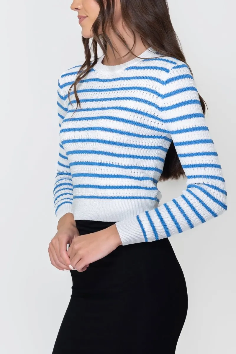 PAIGE TOP (BLUE STRIPE)