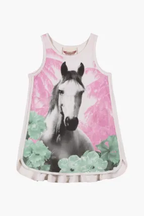 Paper Wings Jungle Horse Tunic Girls Dress