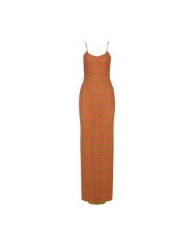 PARADISO MAXI DRESS GRAPEFRUIT GRASS