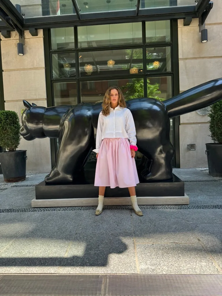 Pink Cotton Skirt