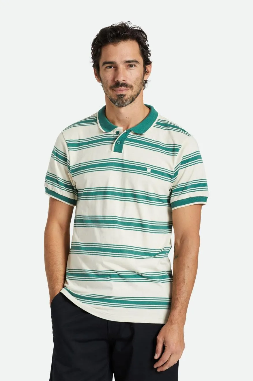 Proper S/S Polo - Whitecap/Spruce