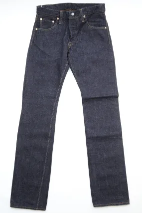 Pure Blue Japan SLB-005 Men's Woven Jeans 16.5oz Slub Denim Slim Straight Wash - Indigo