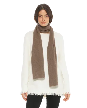 Pure Cashmere Maxi Scarf Brown