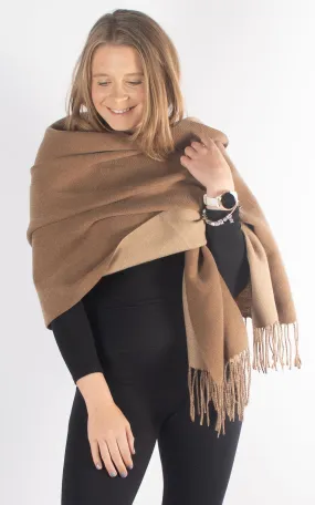 Reversible Winter Scarf | Brown