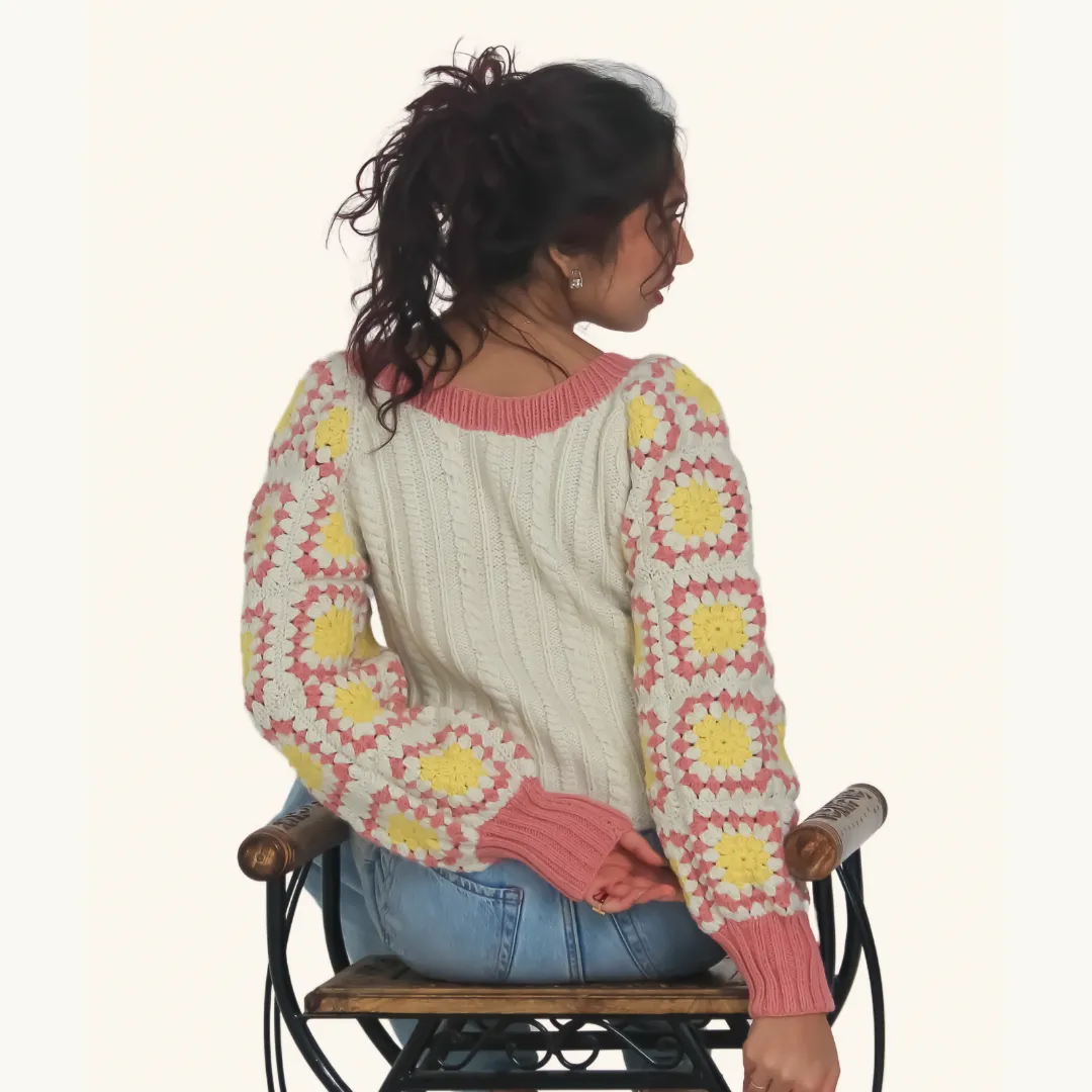 Riko Pullover – Elegant Handknitted Wool, Inspired by Jasmine