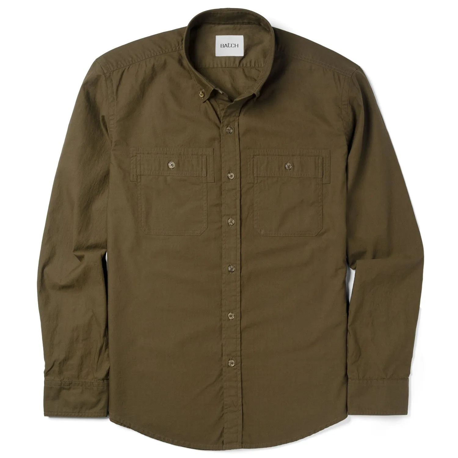 Rogue Utility Shirt – Fatigue Green Mercerized Cotton