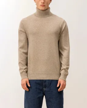 Rollkragen Pullover aus Cashmere in Beige