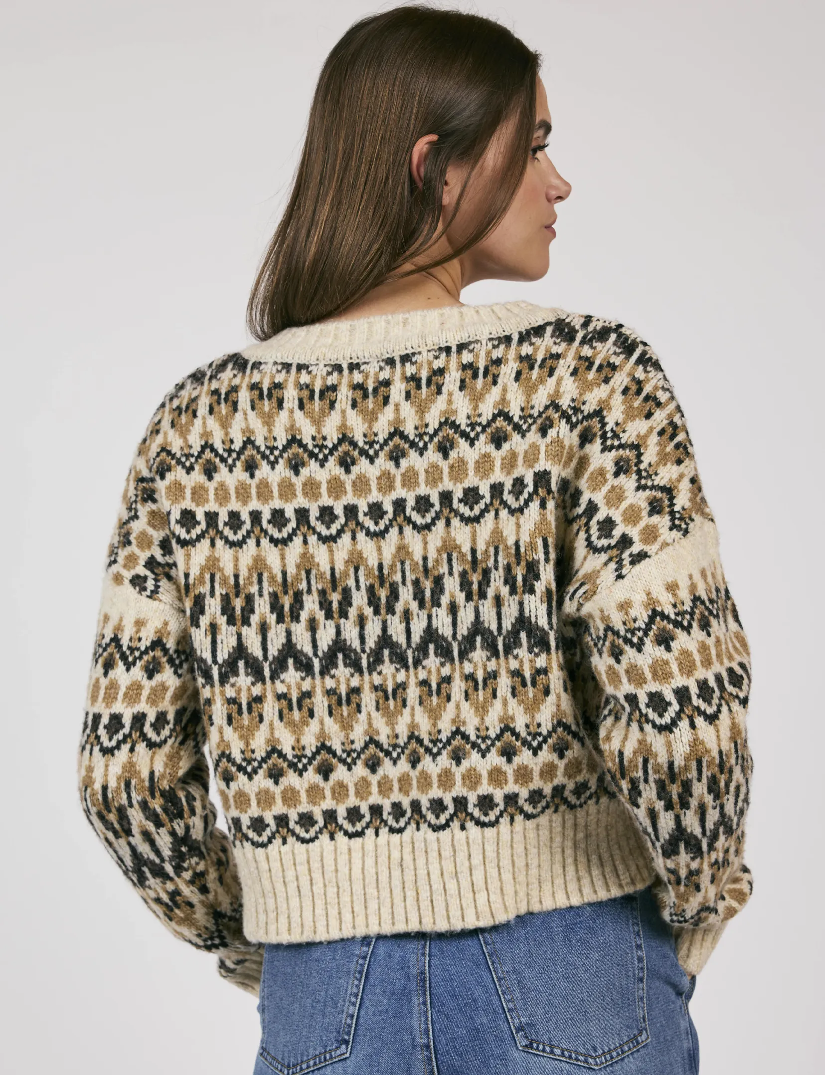 Rural Nordic Pullover, Multi Pattern