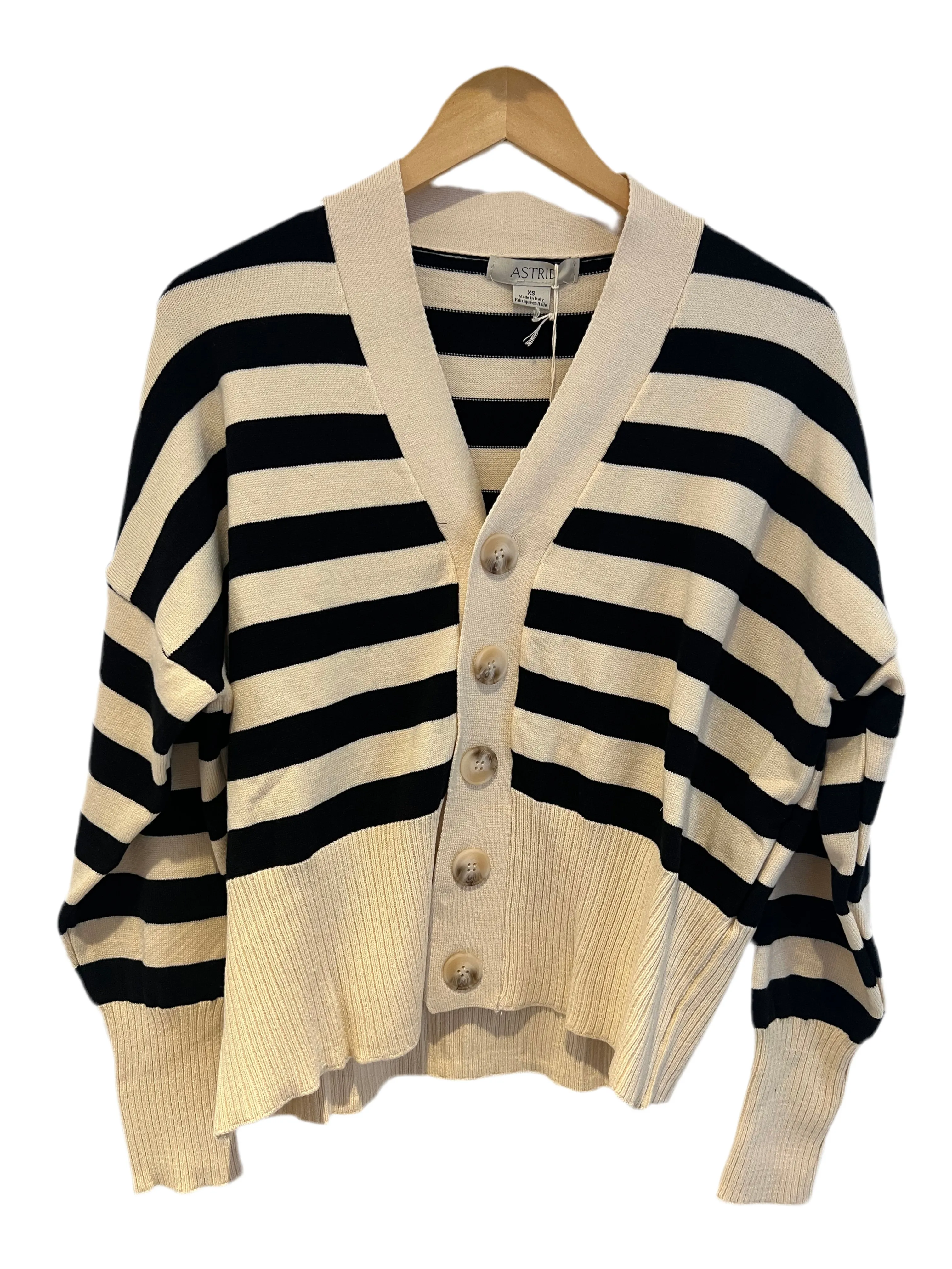 Samantha Striped Long Sleeve Cardigan