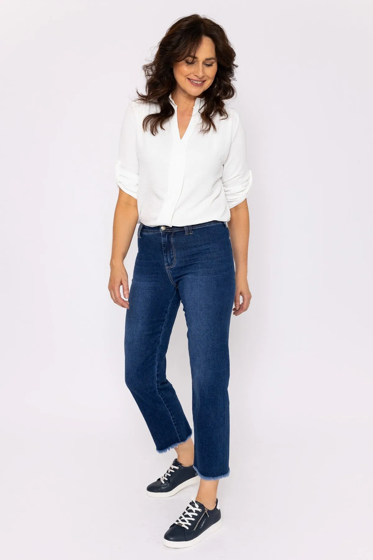 Seamless Hem Denim Jeans