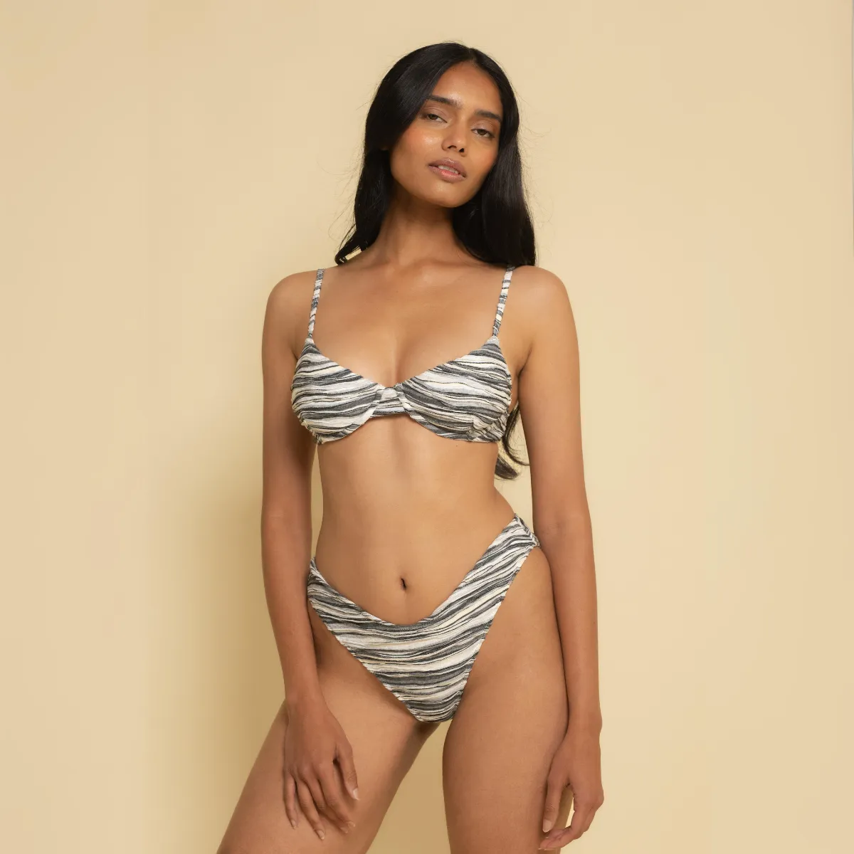 Slub Knit Dainty Bikini Top